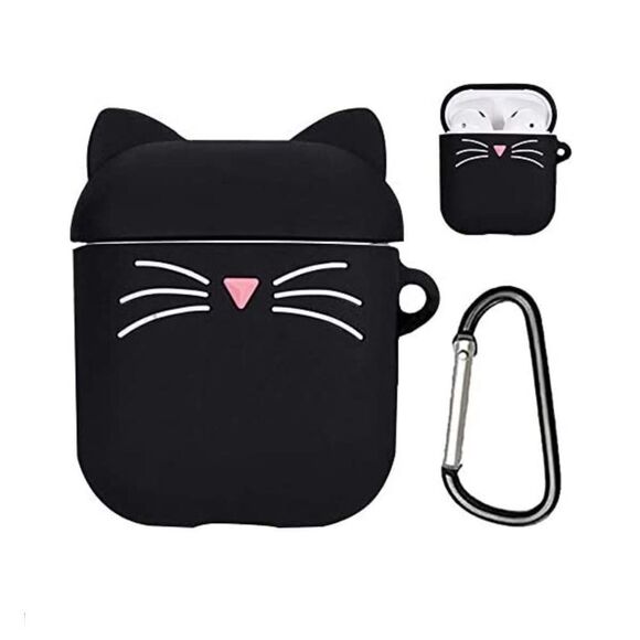 Cat Face AirPods Case - Picture 1 of 3